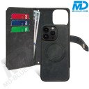 Samsung S23 Ultra Telefoonhoesje - Book Case - Portemonnee - Magsafe - 4 in 1 - Zwart  