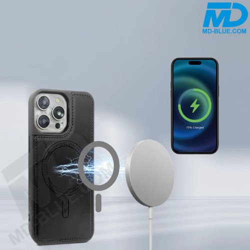 Samsung S25 Plus Telefoonhoesje - Back Cover - Card Houder -Portemonnee - Magsafe - 2 in 1 - Zwart  