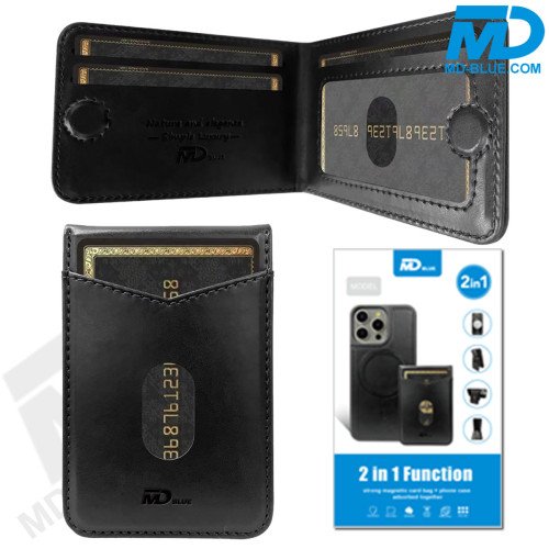 Samsung S25 Telefoonhoesje - Back Cover - Card Houder -Portemonnee - Magsafe - 2 in 1 - Zwart  