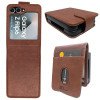 Samsung Z Flip 6 - Telefoonhoesje - Book Case - Coffee