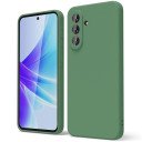 MDblue Samsung A17 Premium Siliconen Hoesje – Donker Groen Siliconen met Luxe Microvezel Binnenzijde