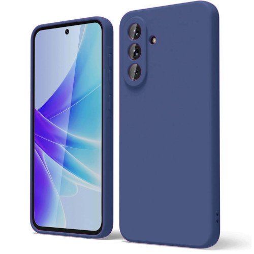 Samsung S25 Edge Siliconen hoesje Premium kwaliteit - Donker Blauw