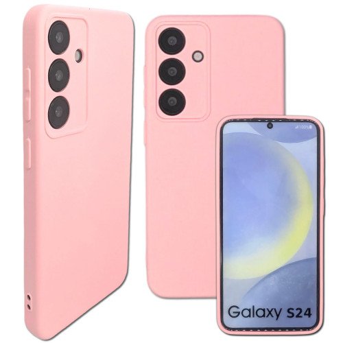 MDblue - Premium Siliconen hoesje voor Samsung S24 - Roze 