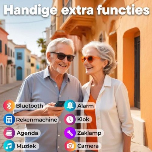 Denver 4G Senioren Klaptelefoon met 2,4” Kleurenscherm, Bluetooth & SOS-functie